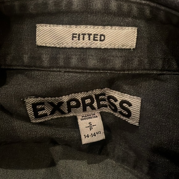 Express black fitted button down - Picture 3 of 3